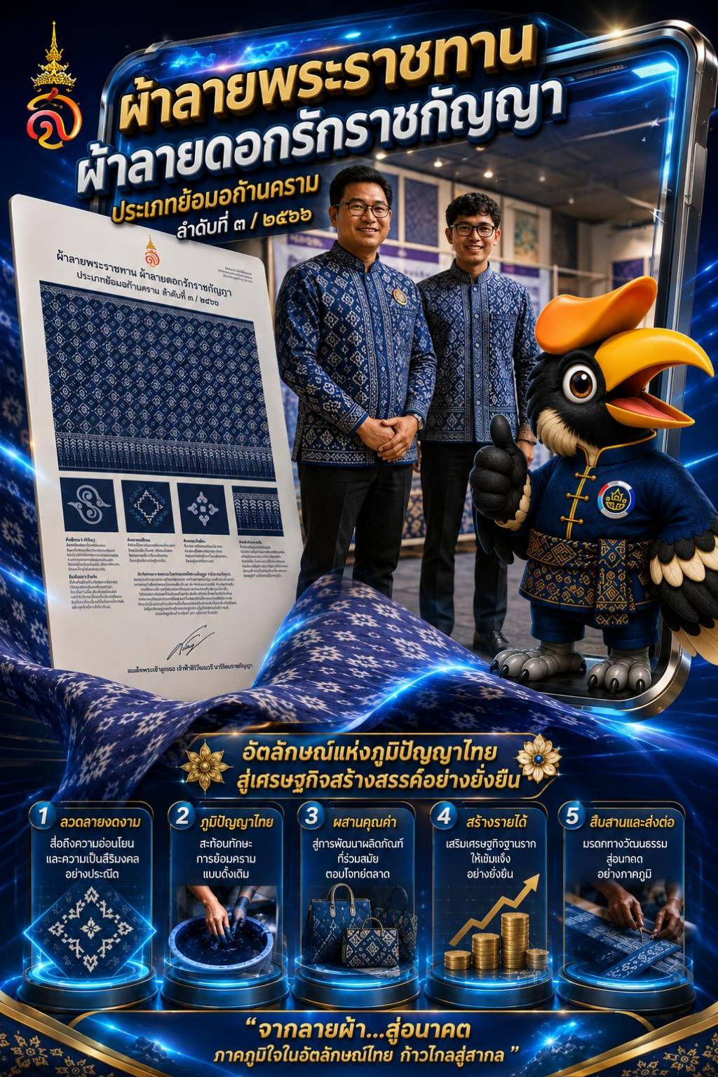 สวมใส่ผ้าไทย  ร่วมสืบสานภูมิปัญญา